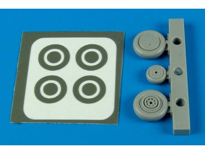 1/72 P-39 Aircobra wheels & paint masks - ACADEMY