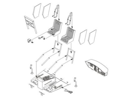 1/35 UH-1D - Interior set for Drag.