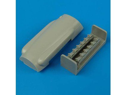 1/48 Spitfire Mk. XIV cowling and exhaust - ACADEMY