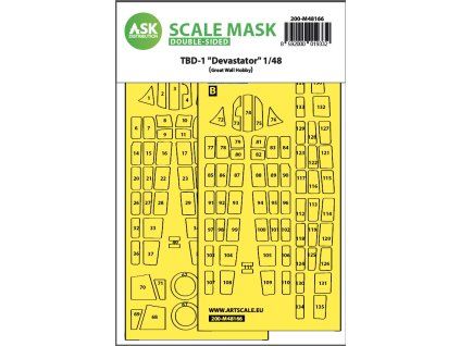 1/48 TBD-1 Devastator double-sided fit express mask for Great Wall Hobby