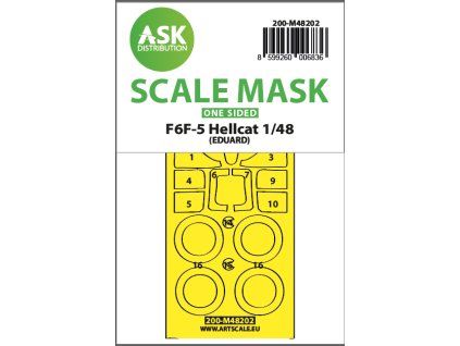 1/48 F6F-5 Hellcat one-sided express fit mask for Eduard