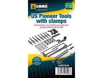 1/35 US Pioneer Tools with clamps