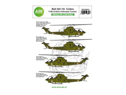 1/48 Bell AH-1G Cobra 114th Aviation helicopter cavalery - part 3