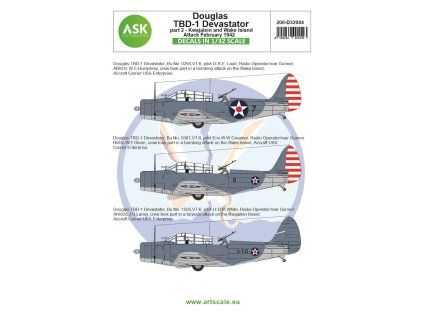 1/32 Douglas TBD-1 Devastator part 2 - Kwajalein and Wake Island Attack, February 1942