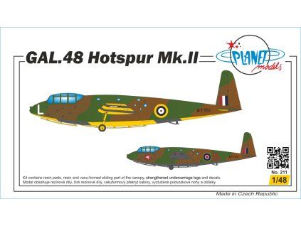 1/48 GAL 48 Hotspur Mk.II Resin model - Planet Models