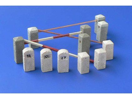 1/48 Stone bollards resin dio accessories