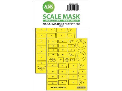 1/32 B5N2 Kate open canopy - double-sided express mask for Infinity
