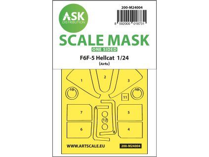 1/24 F6F-5 Hellcat one-sided express masks for Airfix