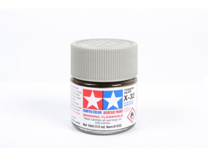 Tamiya 81532 Acrylic Mini X-32 Titanium Silver