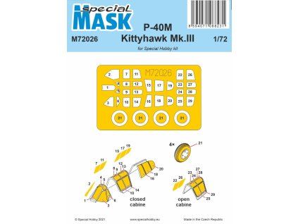 1/72 P-40M Warhawk/Kittyhawk Mk.III MASK