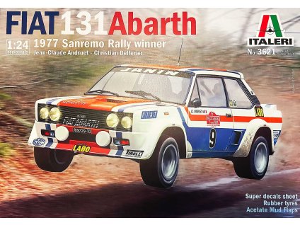 Italeri 3621 - Fiat 131 Abarth 1977 San Remo Rally Winter (1:24)