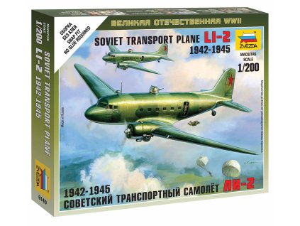 Wargames (WWII) 6140 - LI-2 Soviet Transport Plane (1:200)