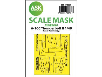 1/48 A-10C Thunderbolt II one-sided express fit mask for GWH