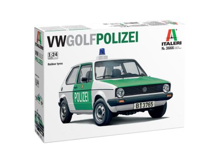 Model Kit auto 3666 - VW Golf "POLIZEI" (1:24)