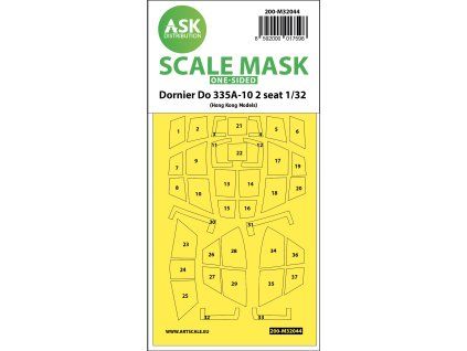 1/32 Dornier Do 335A-10 two seater one-sided mask for HK Models