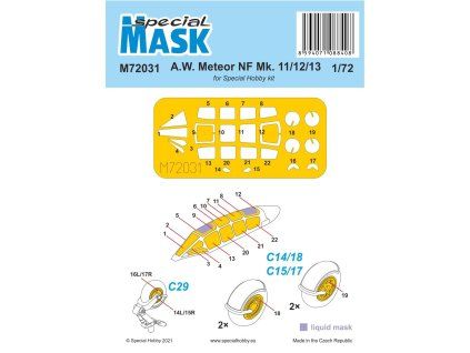 1/72 A.W. Meteor NF Mk.11/12/13 MASK