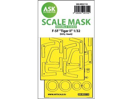 1/32 F-5F Tiger II double-sided express fit mask for Kitty Hawk