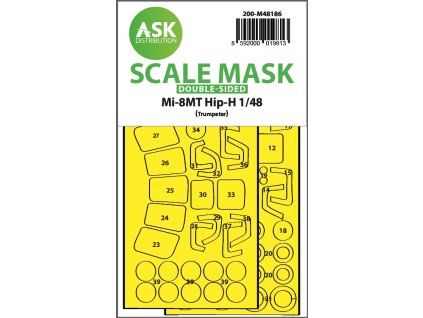 1/48 Mil Mi-8MT double-sided express fit mask for Trumpeter