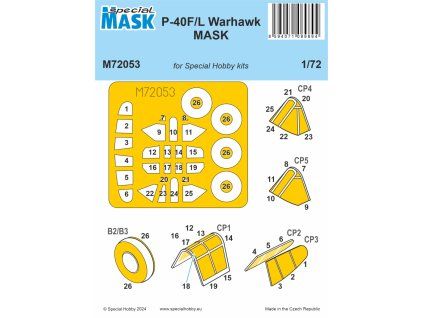 1/72 P-40F/L Warhawk MASK