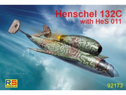 Plastikový model letadla 1/72 Henschel  Hs-132 C 5 decal v. for Luftwaffe, Japan, GB