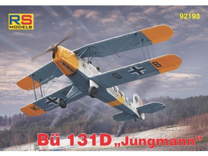 Plastikový model letadla 1/72 Bücker Bü-131 D 5. decal v. for Luftwaffe, Hungary, Croatia