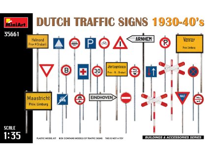 1/35 Dutch Traffic Signs 1930-40’s - Miniart
