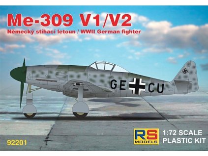 Plastikový model letadla 1/72 Messerschmitt 309 V1/V2 3 decal v. for Luftwaffe