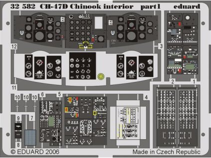 CH-47D Chinook interior  1/35 recommended for TRUMPETER