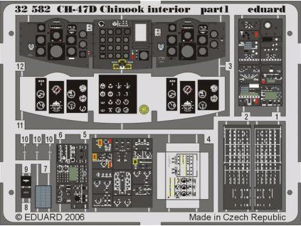 CH-47D Chinook interior 1/35 recommended for TRUMPETER