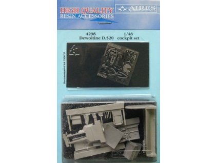 1/48 Dewoitine D.520 cockpit set - TAMIYA