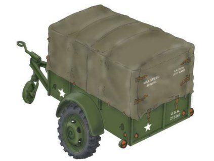 1/72 WW.II US Cargo Trailer Ben Hur