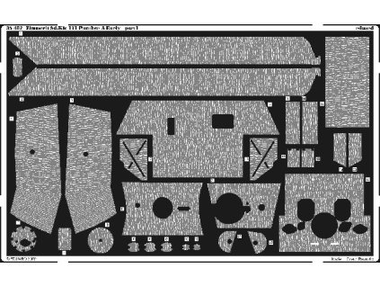 1/35 Zimmerit Panther Ausf.A early for DRAGON kit