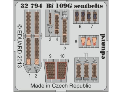 Bf 109G seatbelts recommended for REVELL