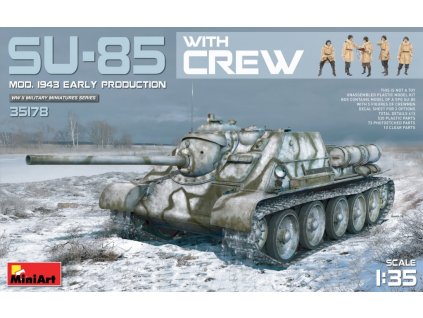 1/35 SU-85 Mod. 1943 (Early Production) w/Crew