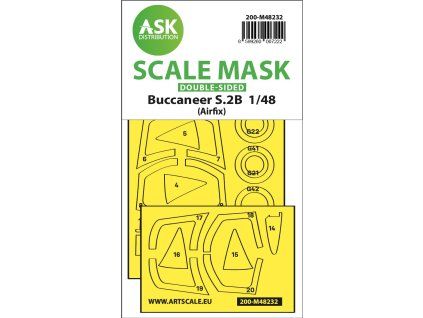 1/48 Buccaneer S.2B double-sided express fit mask for Airfix