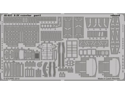 1/48 E-2C exterior for KINETIC kit