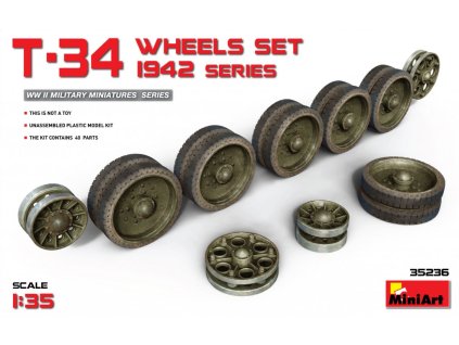 1/35 T-34 Wheels Set. 1942 Series