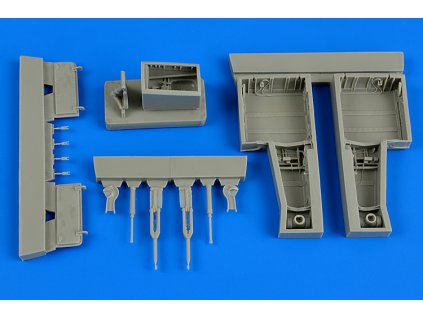 1/48 Supermarine Attacker wheel bays - TRUMPETER