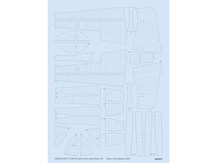 P-38F/G/H raised rivets & surface details 1/48 recommended for TAMIYA