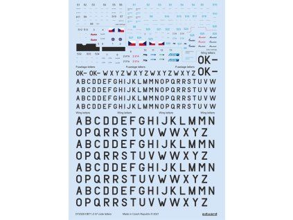 Z-37 stencils, code letters & labels 1/72 recommended for EDUARD