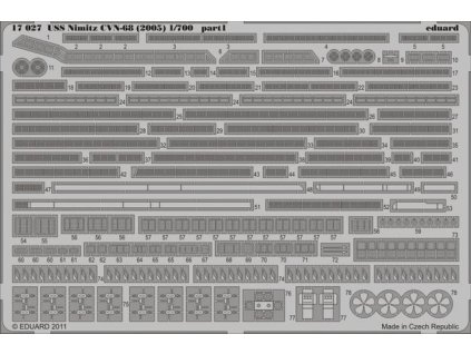 1/700 USS Nimitz CVN-68 (2005)  for TRUMPETER kit