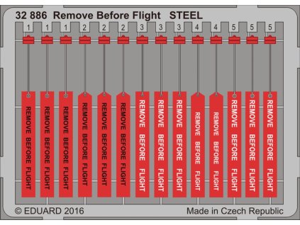 1/32 Remove Before Flight STEEL