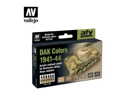 Vallejo Model Air AFV Set 71207 DAK Colors 1941-44 (6)