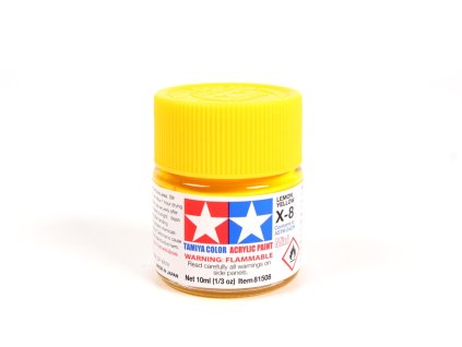 Tamiya 81508 Acrylic Mini X-8 Lemon Yellow