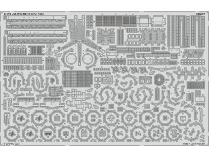 USS Iowa BB-61 part 2 1/350 recommended for HOBBY BOSS