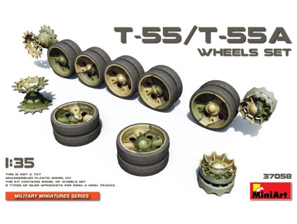 1/35 T-55/T-55A Wheels Set