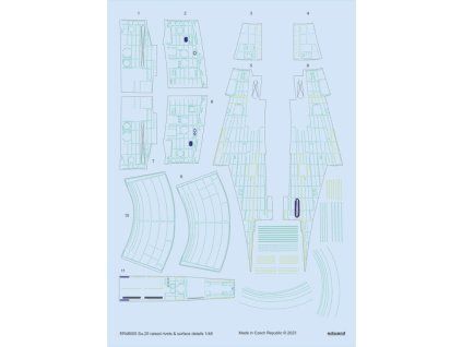 Su-25 raised rivets & surface details 1/48 recommended for ZVEZDA