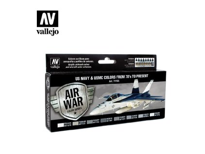 Vallejo Model Air USN Set 71155 US Navy & USMC Colors from 70's to present (8)