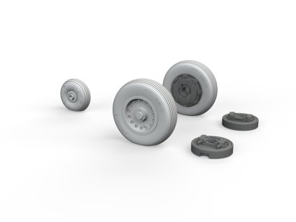 Mirage IIIC wheels 1/48 recommended for EDUARD