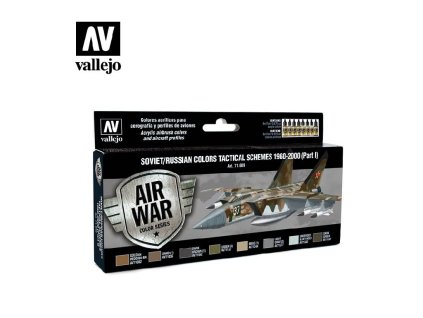 Sada akrylových barev pro Airbrush Vallejo Model Air Set 71609 Soviet / Russian colors Tactical Sche